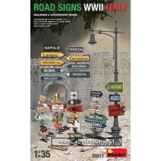 Miniart 1/35 Road Signs WWII Italy