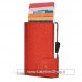 C-secure - Cardholder - Portafoglio Porta Carte di Sicurezza Red - Silver Holder 