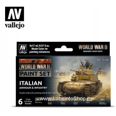 Vallejo 70.209 World War II Paint Set Italian Armour and Infantry