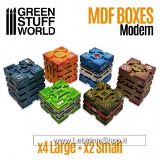 Green Stuff World Mdf Boxes Sci-Fi Crates