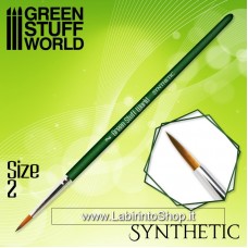 Green Stuff World GREEN SERIES Synthetic Brush - Size 2
