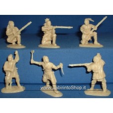 Armies in Plastic - 1/32 - French and Indian War 1754-1763 Northern Woodland Indians 2 Brown Plastic