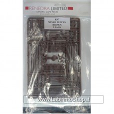 Renedra RN7 Mixed Fences Brown - 2 Pack