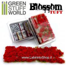Green Stuff World Blossom TUFTS - 6mm self-adhesive - RED Flowers