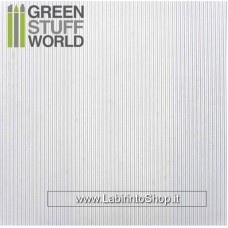 Green Stuff World ABS Plasticard - Abs Corrugated 0.5mm