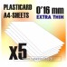 Green Stuff World ABS Plasticard - Abs Plain 0.16mm