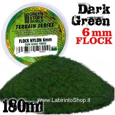 Green Stuff World Static Grass Flock 6 mm - Dark Green - 180 ml