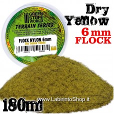 Green Stuff World Static Grass Flock 6 mm - Dry Yellow - 180 ml