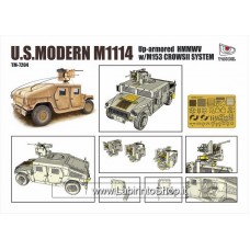 T-Model 1/72 U.S. Modern M1114 Up-armored HMMWV with M153 CROWSII System