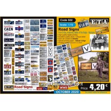 ETA Diorama - 502 - WWII - 1/72 - Road Signs