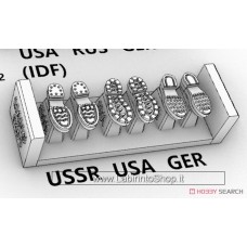 Liang Nibu Marks WWII USSR USA GER (3 Pair) 1/35 (Plastic model)