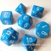 Chessex Opaque Polyhedral Light Blue White - Set di 7 Dadi