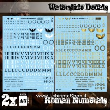 Green Stuff World Waterslide Decals - Roman Numerals