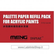 Meng MTS-024a Palette Paper Refill Pack For Acrylic Paints 