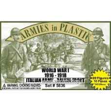 Armies in Plastic - 1/32 - 5404 World War I 1916-1918 French Army in Khaki Uniform With Adrian Helmets 