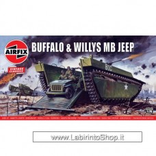 Airfix Vintage Classics - Buffalo and Willys MB Jeep 1/76