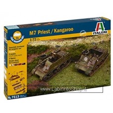 Italeri 7513 - Fast Assembly Kit - M7 Priest Kangaroo 2pcs 1/72 Plastic Model Kit