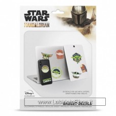 Star Wars Mandalorian Stickers riposizionabili resistenti all'acqua Set02