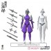 Suyata Samurai Infantry Sanshiro `Ninja Girl` (Purple) (Set of 2) (Plastic model)