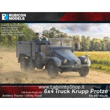 Rubicon Models 1/56 - 28mm Plastic Model Kit 6x4 Truck Krupp Protze