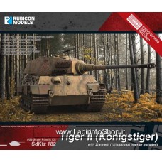 Rubicon Models 1/56 - 28mm Plastic Model Kit Tiger II Konigstiger With Zimmerit Full Optional Interior Included