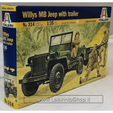 Italeri - 6009 - 1/35 - Willys Jeep with Trailer