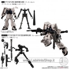 Mobile Suit Gundam G Frame 13 (Set of 2) (Shokugan) Frame + Armour Set Ms-06F-2 zakuiif2