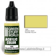 Green Stuff World 17ml Acrylic Color 1859 Valkyrie Yellow