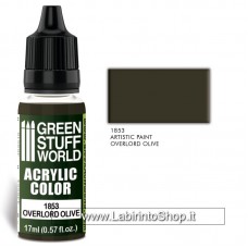 Green Stuff World 17ml Acrylic Color 1853 Overlord Olive