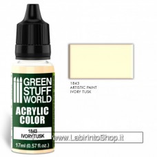 Green Stuff World 17ml Acrylic Color 1843 Ivory Tusk