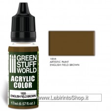 Green Stuff World 17ml Acrylic Color 1855 English Field Brown
