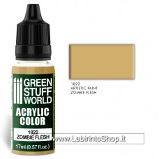 Green Stuff World 17ml Acrylic Color 1822 Zombie Flesh