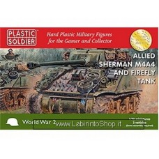 Plastic Soldier World War 2 Allied Sherman M4A4 and Firefly Tank 1/72