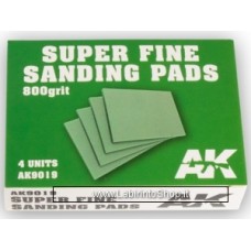 AK Interactive - AK9021 - Super Fine Sanding Pads 4 Units