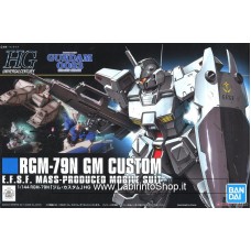 Bandai High Grade HG 1/144 RGM-79N GM Custom Gundam Model Kits