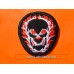 Patch Burning Skull Red