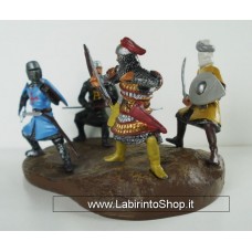 Hobby and Work 1/32 Storia del Medioevo Diorama Combattimento