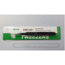Vetus Tweezers HRC 40 ST-17 (115mm, Staight) fine Super Tweezer